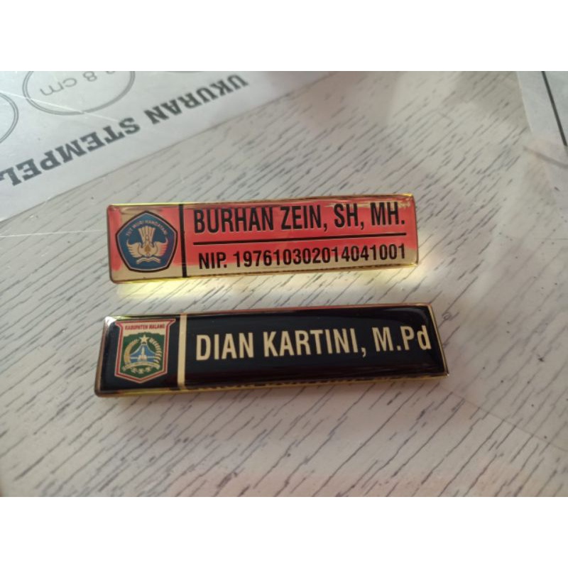 

nama dada Kuningan/namentag