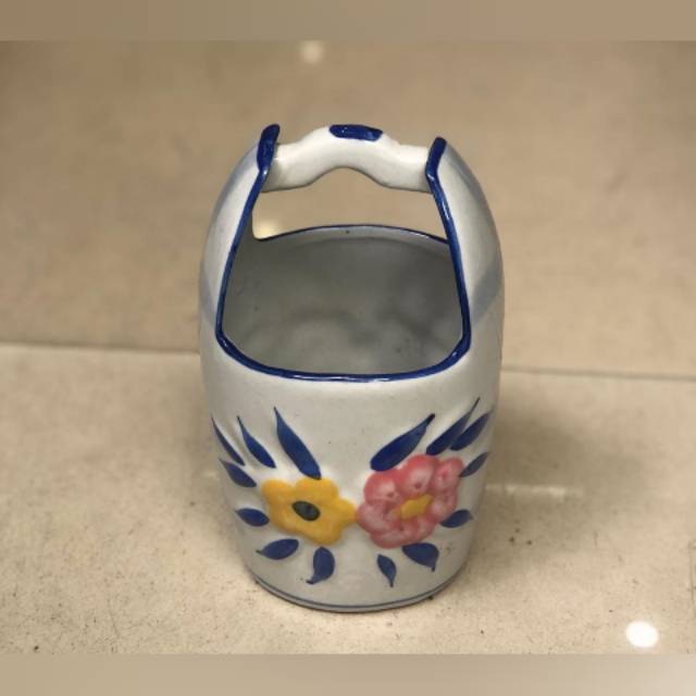 Tempat sendok bahan keramik/ Wadah sendok keramik import/ Pajangan keramik Import