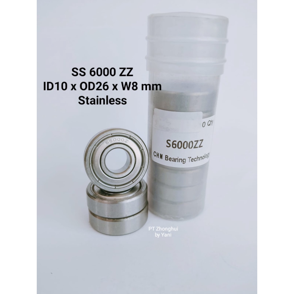 Bearing S 6000 ZZ stainless Isi 1 pcs