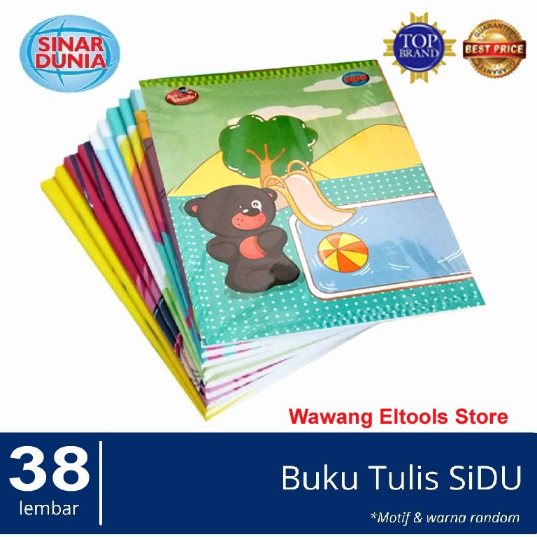 

Buku Tulis Sinar Dunia Isi 38 Lembar Per Pack 10 Buku - Sidu 38
