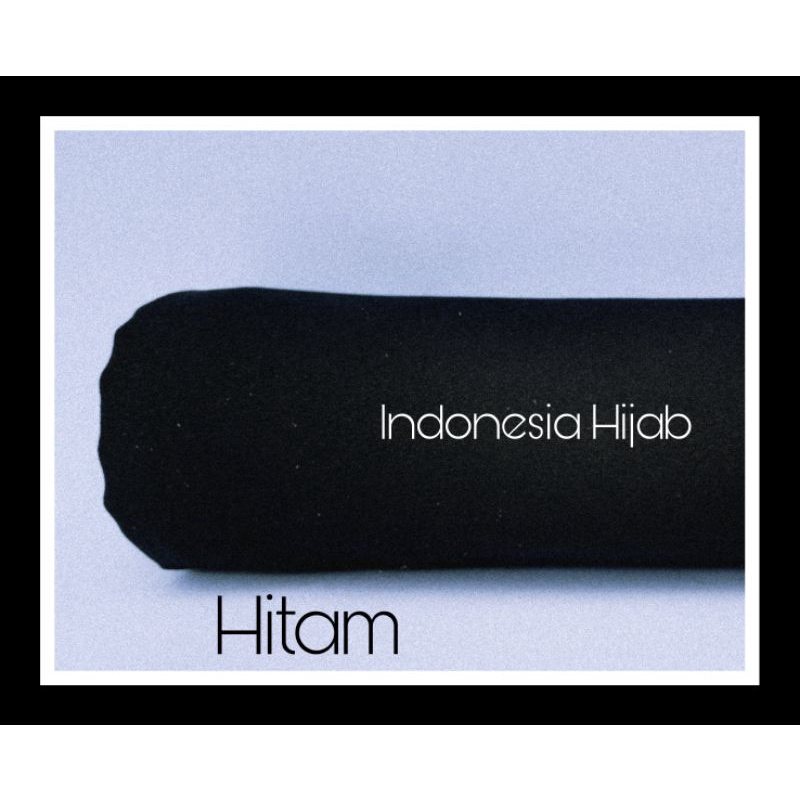 PASHMINA Diamond Premium 170 X 75 cm Jahit Tepi BUKAN DI NECI-hitam