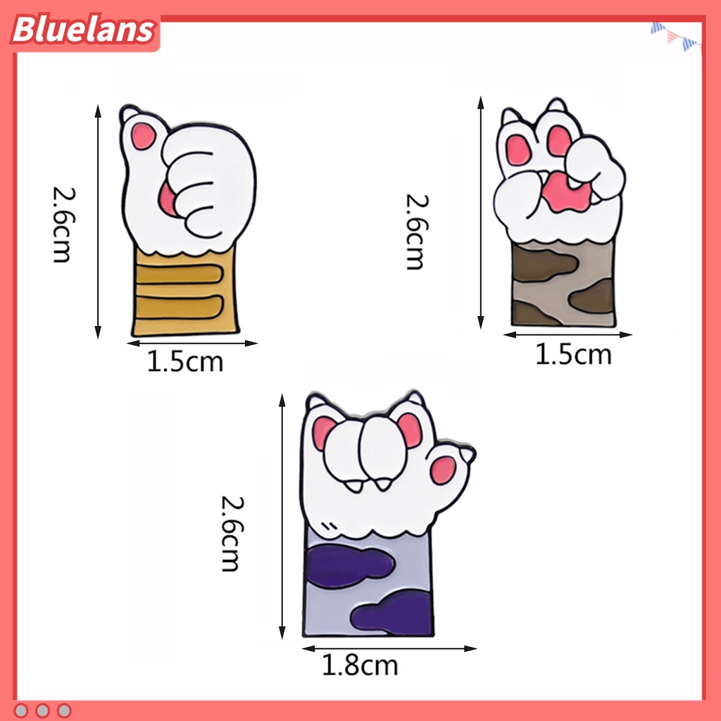 Bros Pin Mini Bentuk Cakar Kucing Bahan Alloy Untuk Dekorasi