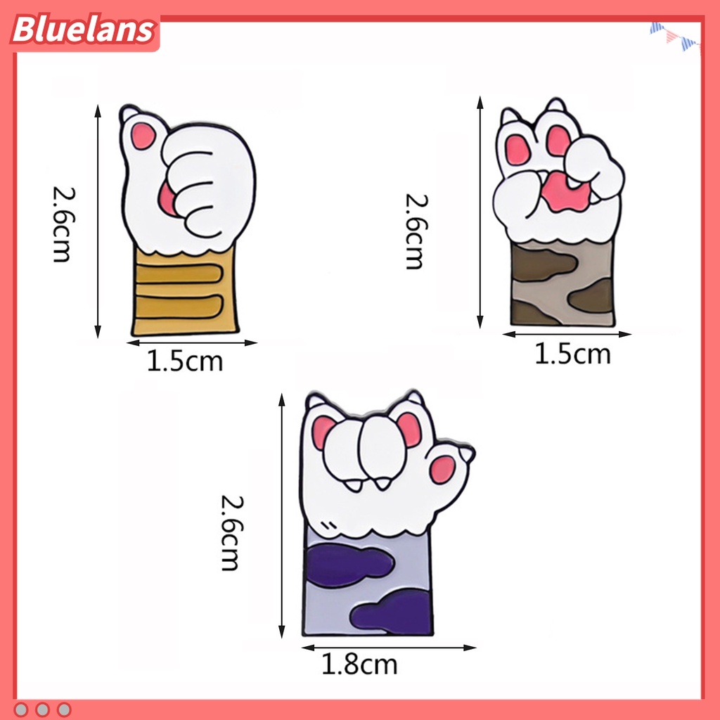 Bros Pin Mini Bentuk Cakar Kucing Bahan Alloy Untuk Dekorasi