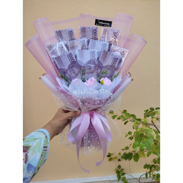 Money bouquet pecahan 10k