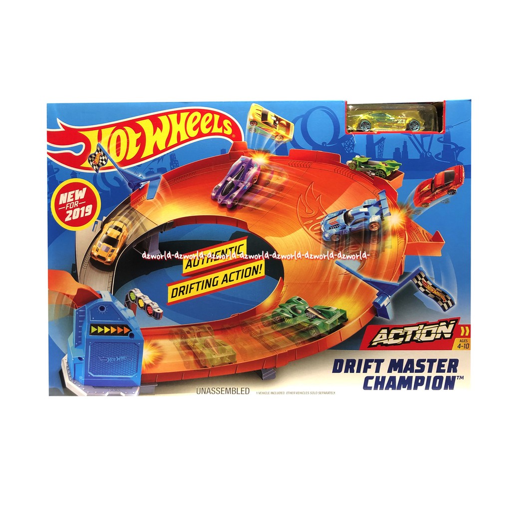 Hotwheel Drift Master Champion Action Mainan Hot Wheel Dengan Track