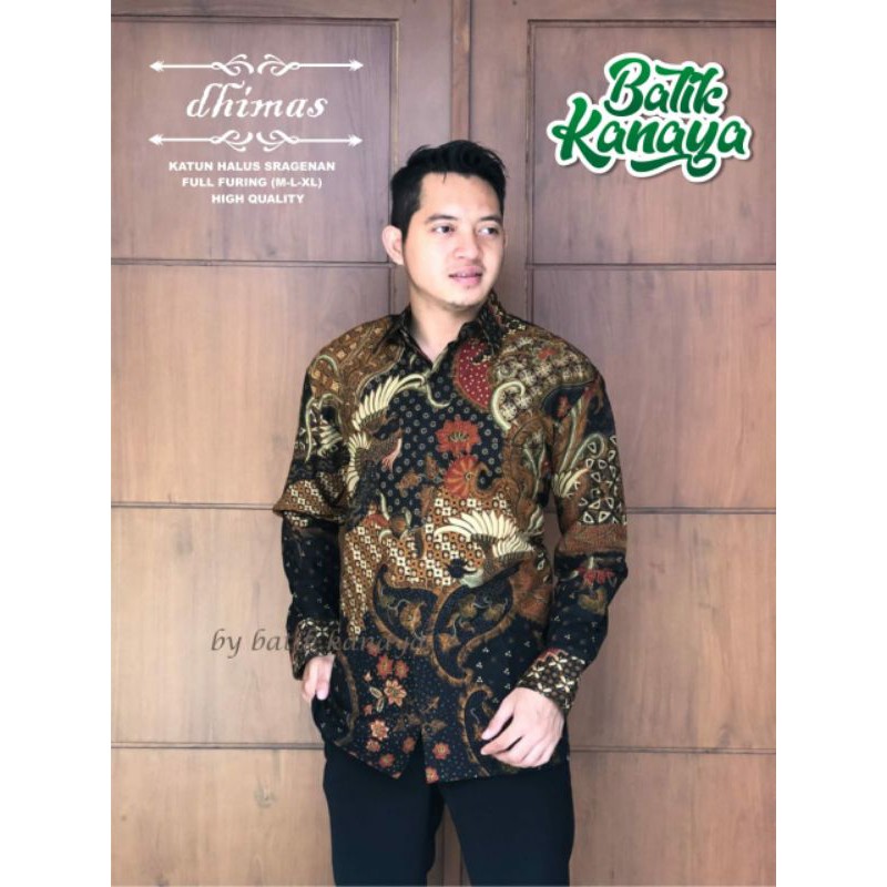 Kemeja Batik Lengan Panjang DHIMAS Batik Lapis Furing