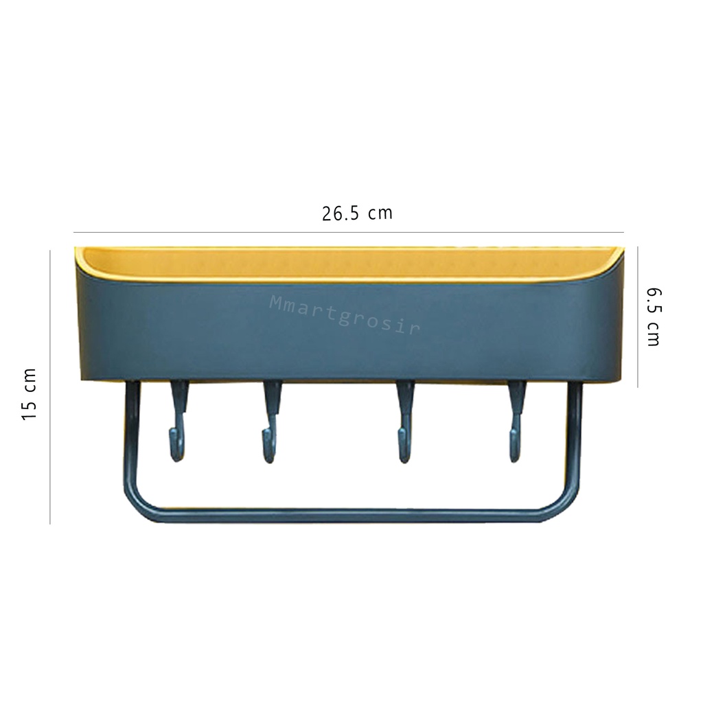 Rak Gantung/ Rak gantung Tempel dinding / Rak multifungsi / Rak Kamar Mandi Sederhana