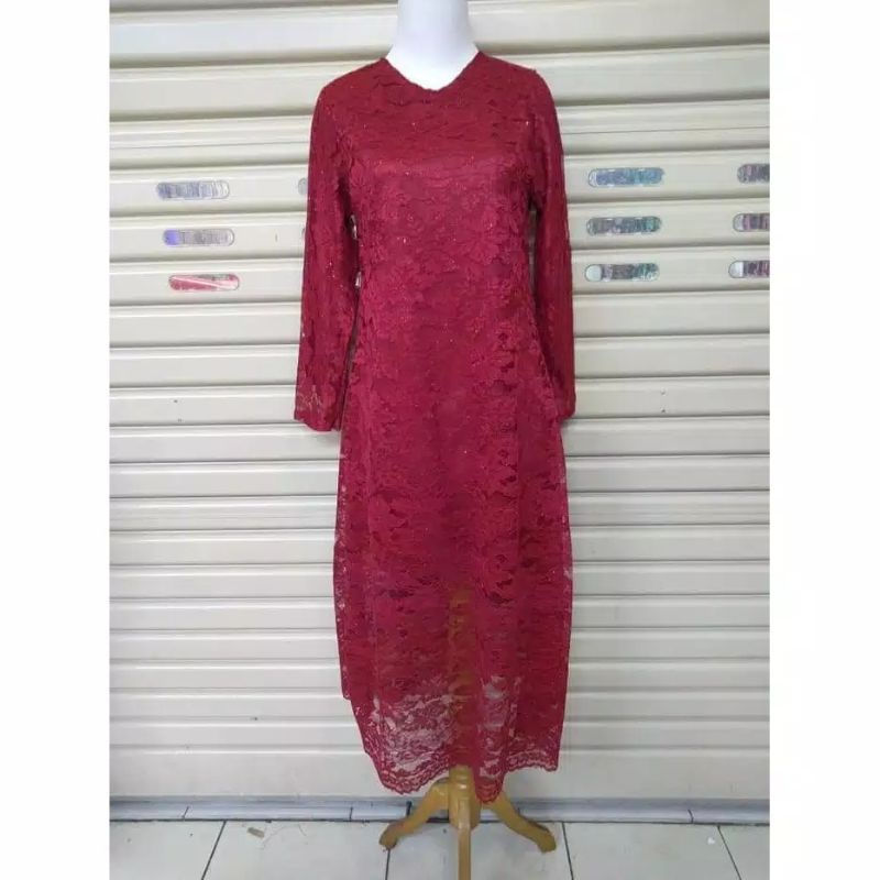 IndahKebaya | HANYA ATASAN / KEBAYA TUNIK BROKAT / KEBAYA KURUNG JUMBO / KEBAYA DRESS / KONDANGAN