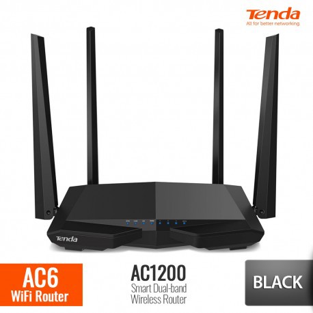 Tenda AC6 Router Wifi Dual Band AC 1200 Mbps WALL KILLER ORIGINAL