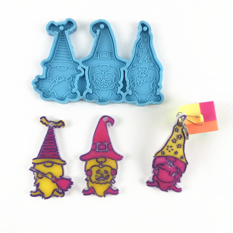 Cetakan Resin Epoksi UV Bahan Silikon Untuk Membuat Perhiasan / Gantungan Kunci / Kalung / Anting Handmade DIY