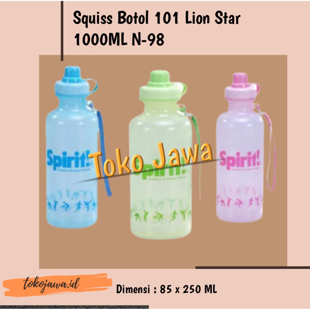 Botol Squiss Lion Star 101 1Ltr N-98 botol bpa free botol air minum botol minum kulkas infused water