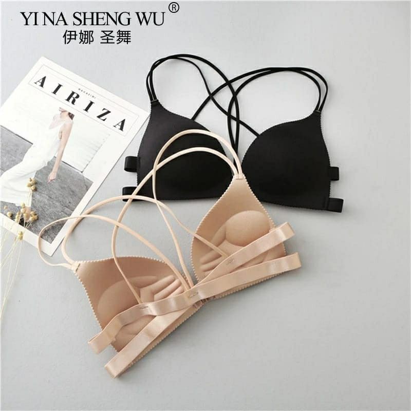 Bra Wanita BH Wanita Model One-Piece Bra Bralette Push Up Bergaya Sexy Korea BH