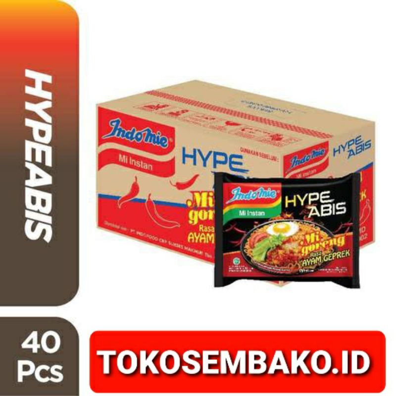 Mie Goreng Instan Indomie Ayam Geprek 1 Dus 40 Pcs