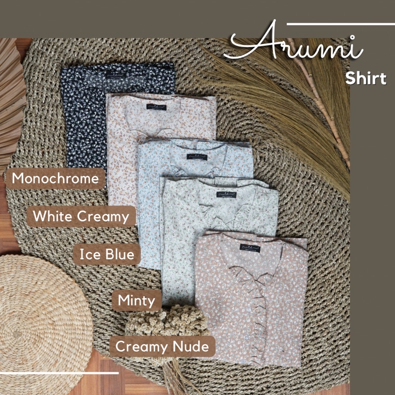 Arumi Narumi shirt Florsit Pattern by idellstore • Kemeja Bunga Ala korea