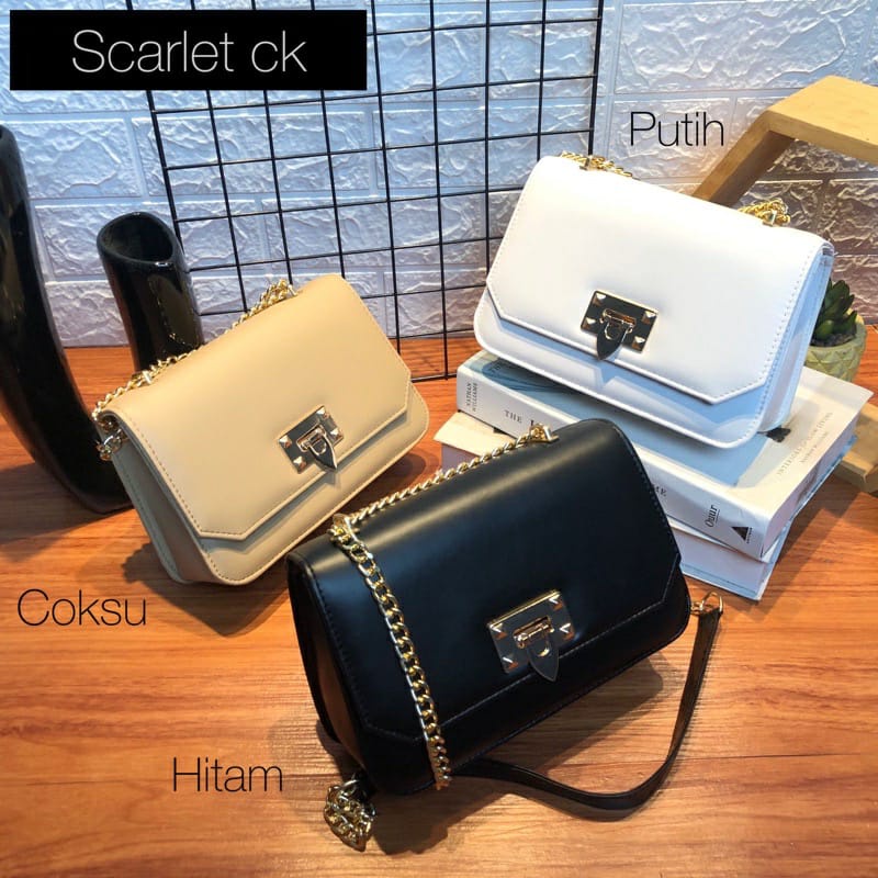 Tas Fashion Wanita Scarlet CK - Tas Selempang Wanita Alexabag - Koreanbag Kekinan Import slingbag Termurah