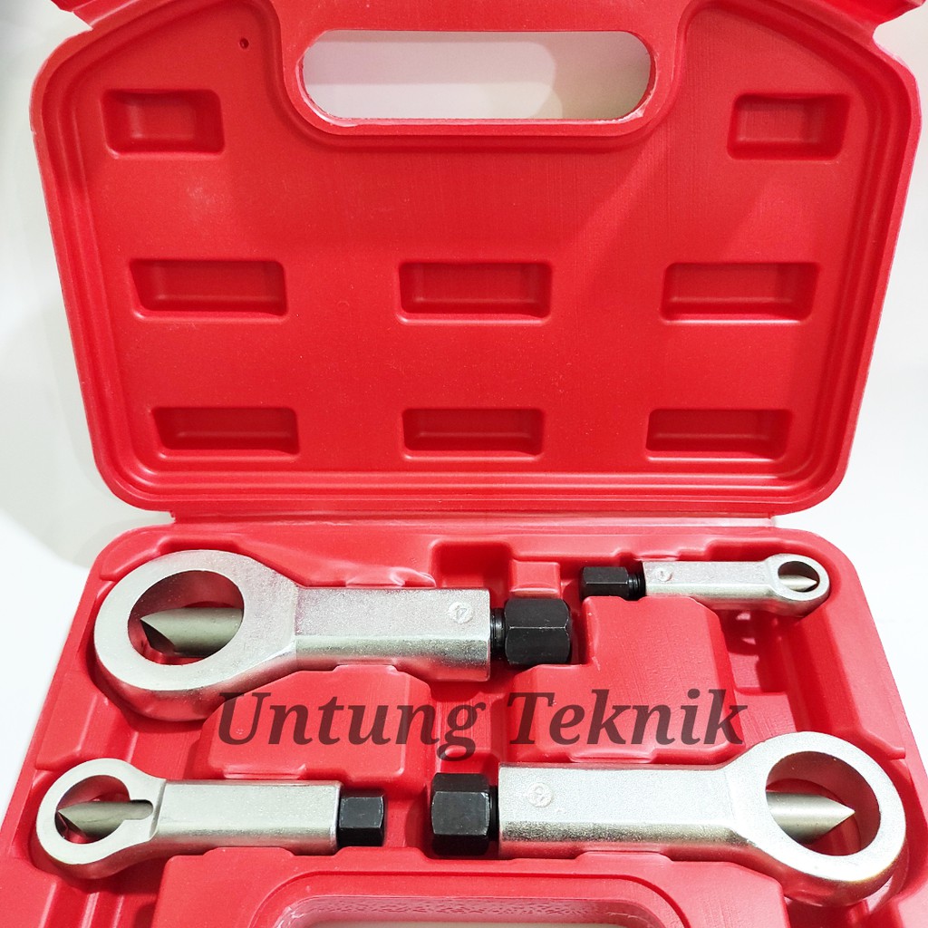 BISON 4 pcs Set Nut Splitter Separator - Pembuka Baut Mur Dol