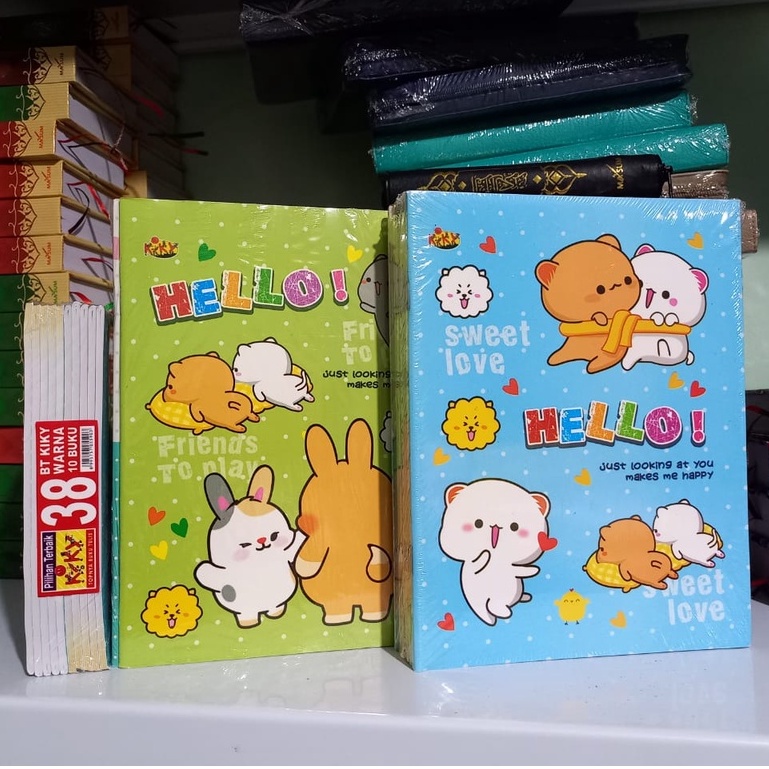 KIKY Buku Tulis Sekolah Warna 38 Lembar (Isi / Pak 10 Buku) / Kiky Motif Lucu