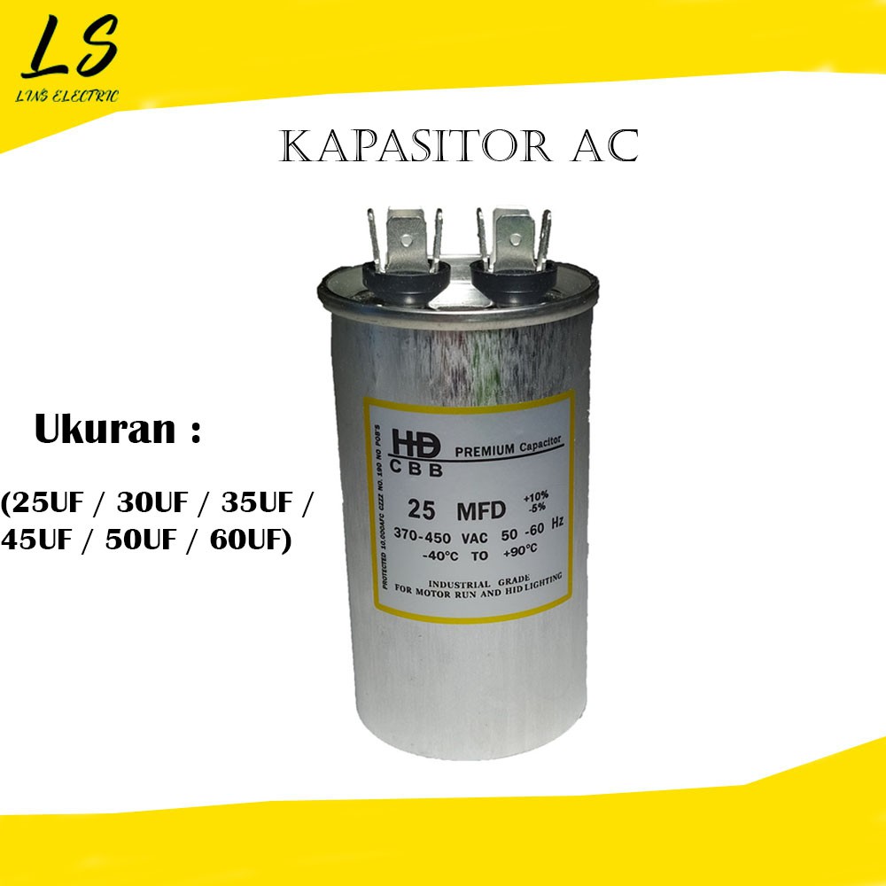 Kapasitor AC / Capacitor AC / Running AC (25,30,35,40,45,50,60)