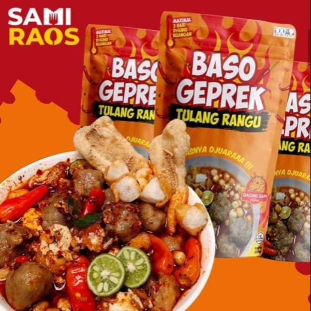 

Baso geprek tulang rangu