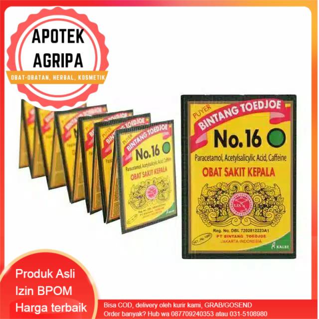 

Puyer Bintang Toedjo No. 16 Sachet