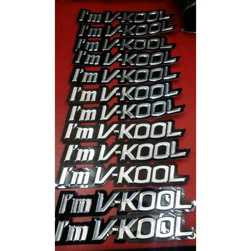 Stiker Sticker Vkool V-kool Original timbul kaca film mobil
