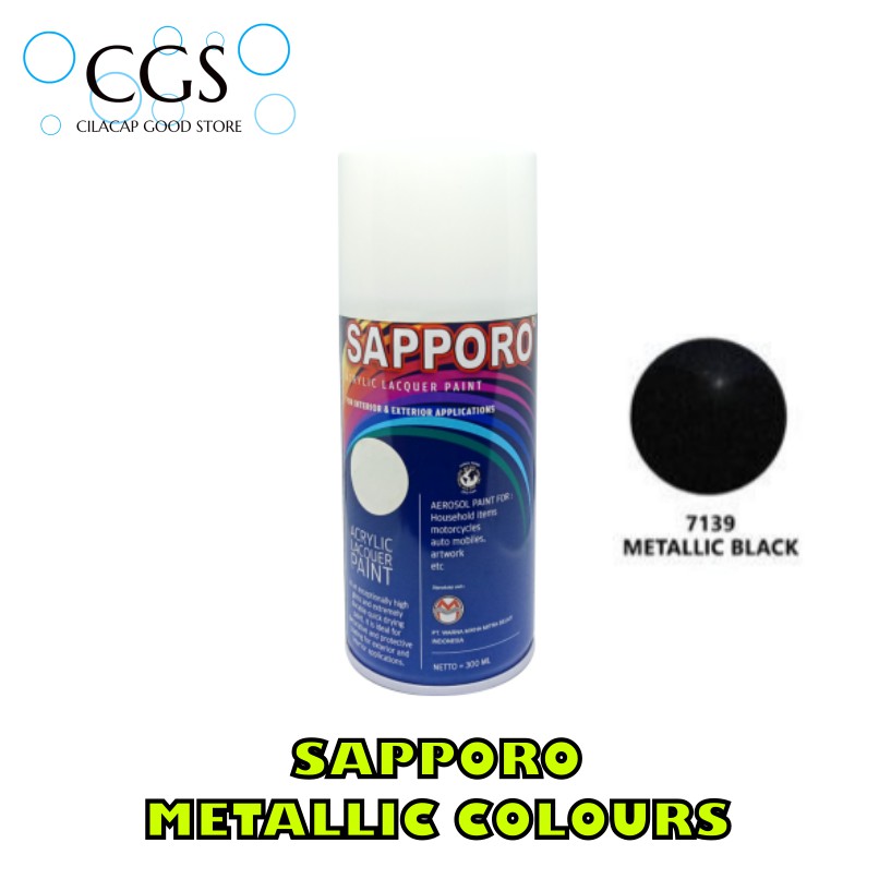 Sapporo BLACK METALIC 7139 - sapporo hitam metalic - pilok sapporo hitam metalik - pilox sapporo hit