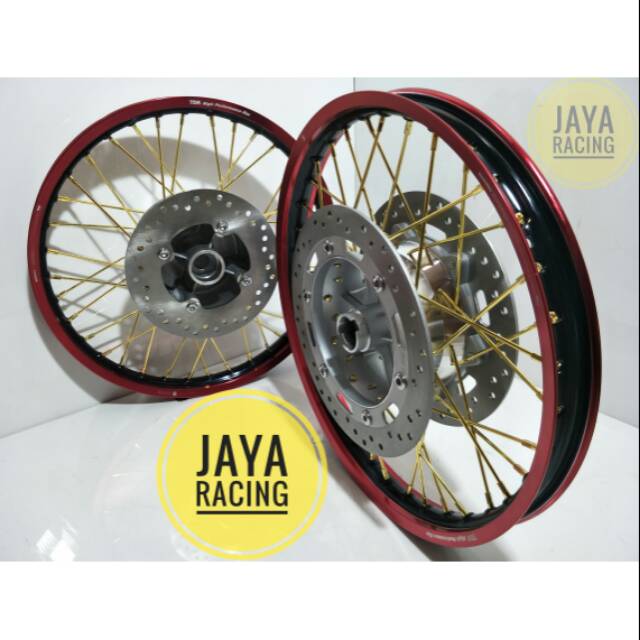 Sepaket velg tdr ring 17 Ninja r ninja rr tromol depan Double disc plus stel velg bisa reguest