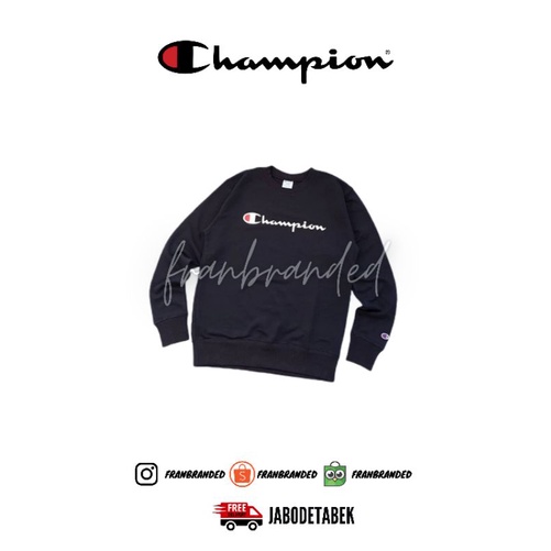 CREWNECK CHAMPION SCRIPT JAPAN ORIGINAL