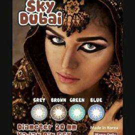 Softlens Sky Dubai Blue -0.50 s/d -3.00 / Softlense / soflen -bebs