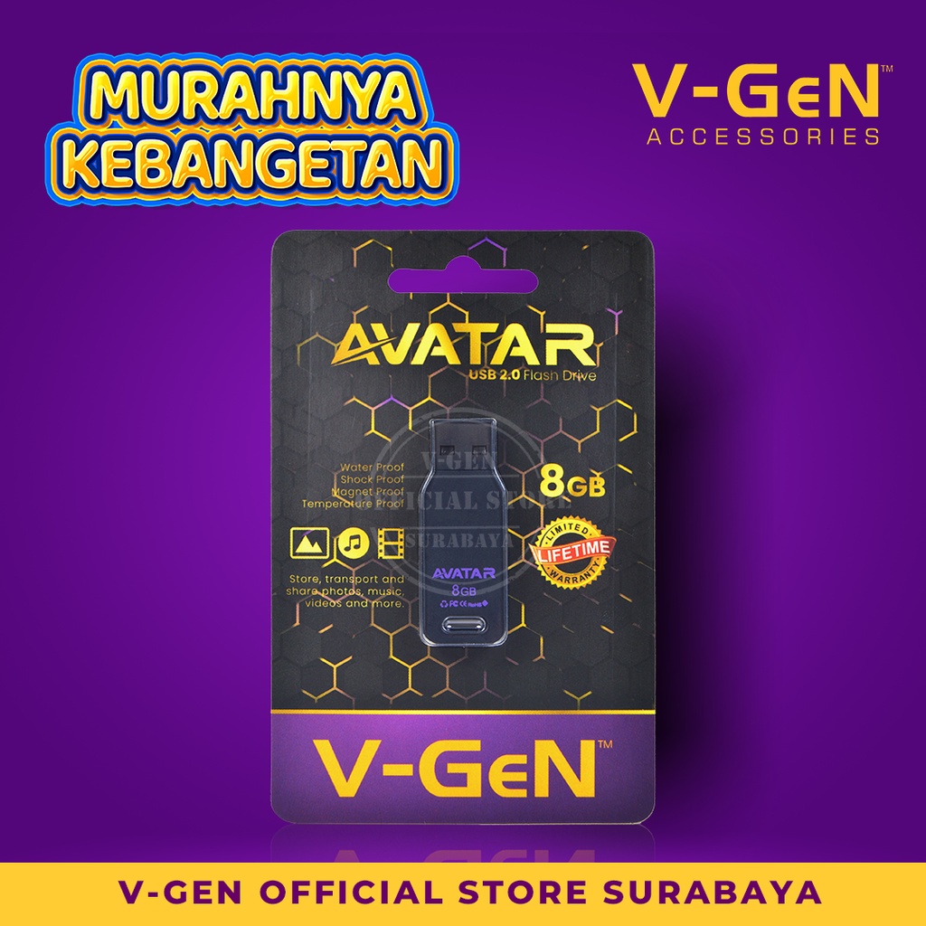 USB Flashdisk V-GeN 8GB AVATAR USB2.0 VGEN