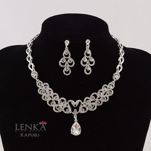 [SIAP KIRIM] AKSESORIS PENGANTIN PERNIKAHAN KALUNG ANTING PREMIUM KAP020
