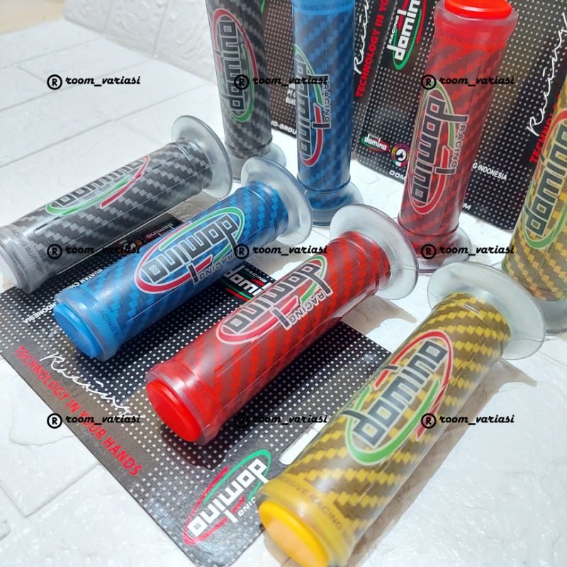 HANDGRIP DOMINO CARBON HANDFAT GRIP KARBON IMPORT UNIVERSAL SEMUA MOTOR