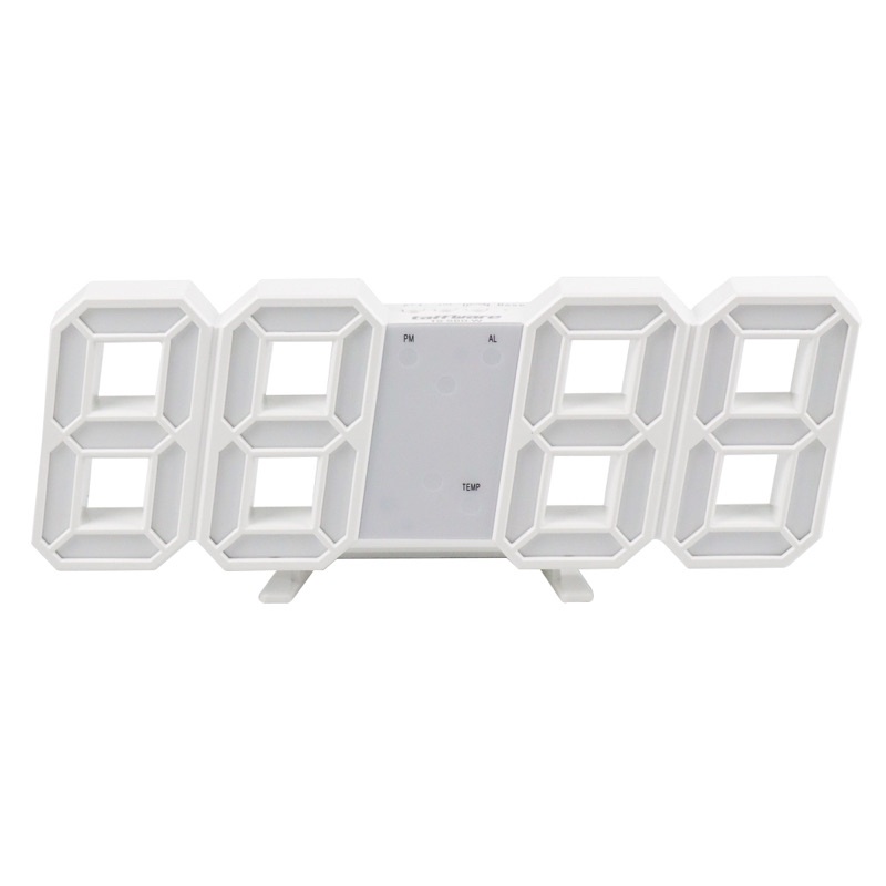 Taffware Jam Meja LED Digital Clock - TS-S60-W - White