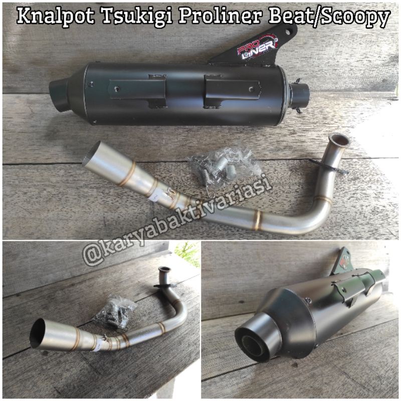 Knalpot Tsukigi Proliner Original For Beat & Scoopy