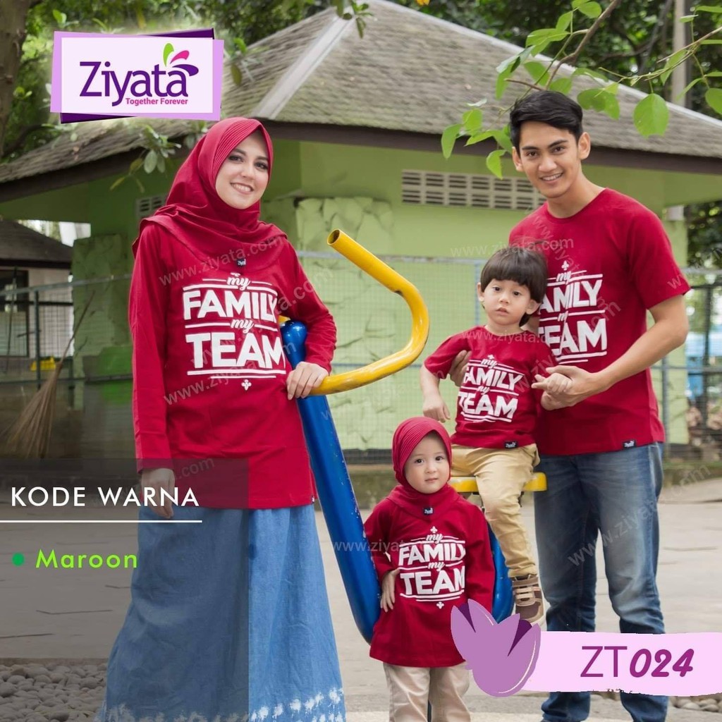 kaos couple keluarga Ziyata Kaos Muslim Baju Couple Muslim