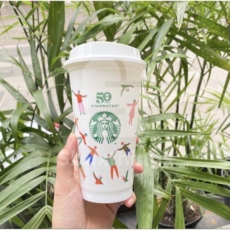 Starbucks Reusable Cold Cup Classic Edition 16oz original 50th anniversary hot cup starbucks murah t