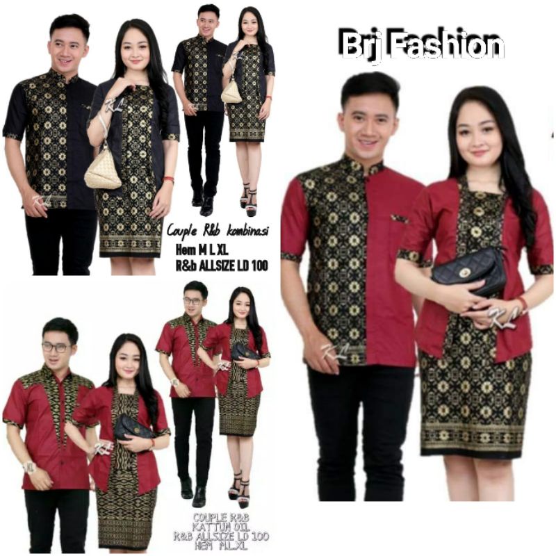 COUPLE RNB SPAN KOMBINASI COUPLE BATIK R&amp;B COUPLE SPAN BATIK