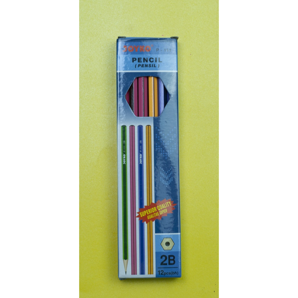 

PENSIL KAYU JOYKO P - 111 2B ( 1 BOX = 12 PCS )