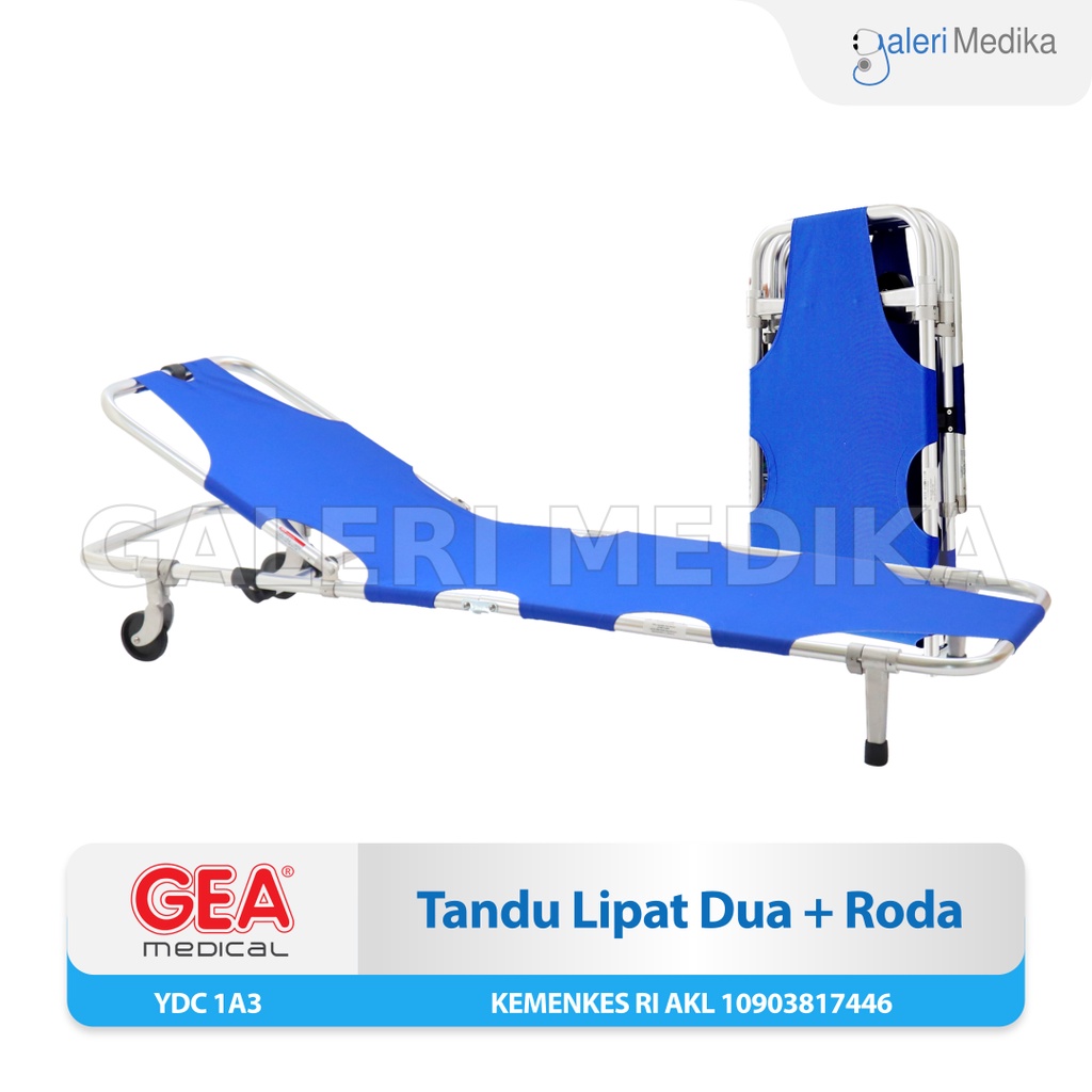 Folding Stretcher / Tandu Lipat 2 Plus Roda GEA YDC-1A3 / YDC 1A3 / YDC 1 A 3 - Tandu Evakuasi