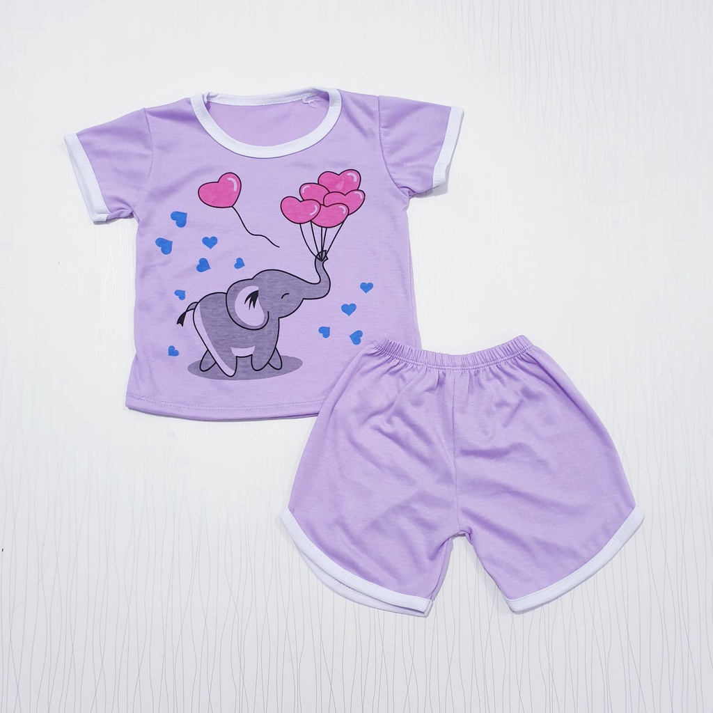 COD Baby alicia pakaian pendek bayi perempuan celana bis / set baju bayi baby