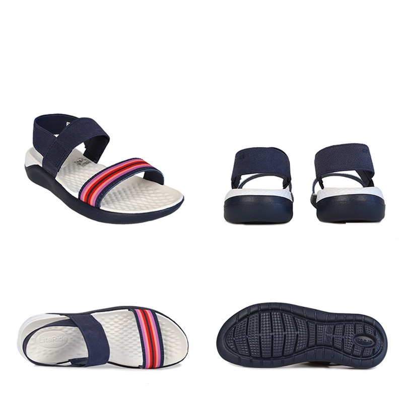 Crocs Sendal Crocs / Literide Sandal Tali 1 Wanita / Sandal Karet / Sendal suster / perawat 05106