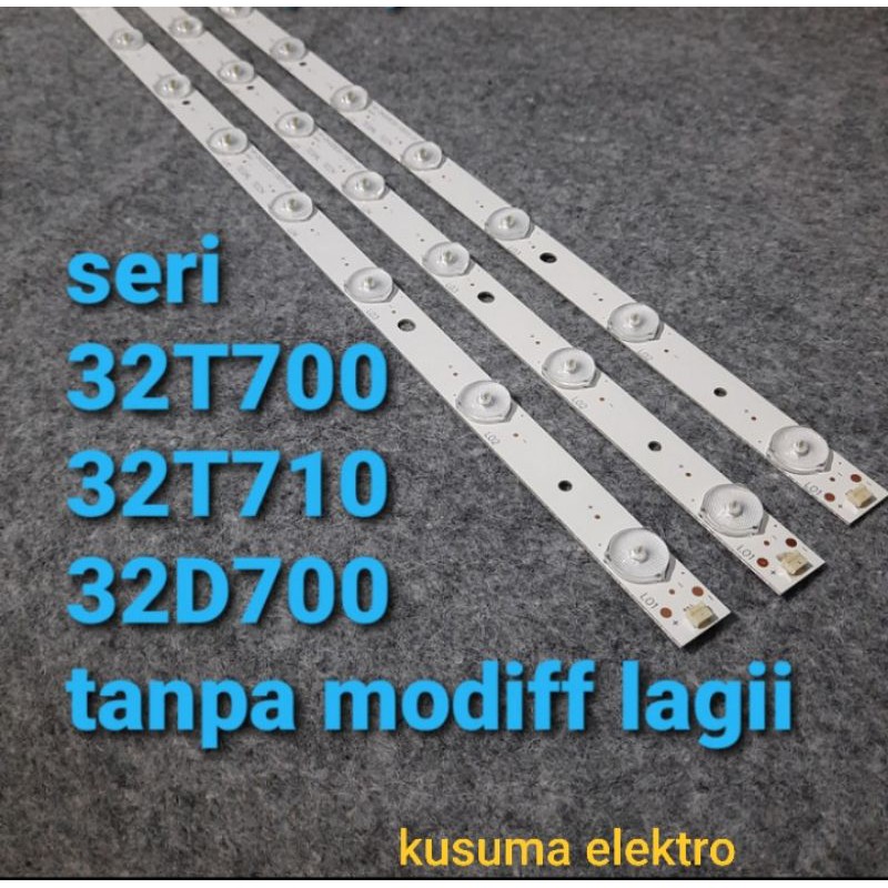 backlight tv polytron 3v 10k PLD 32T700 PLD 32T710 PLD 32D700