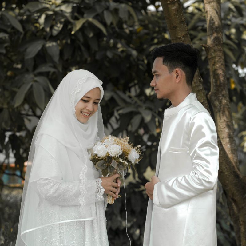 SET AKAD SAKINAH Gaun Pengantin Syar'i Elegan by Hijabalila