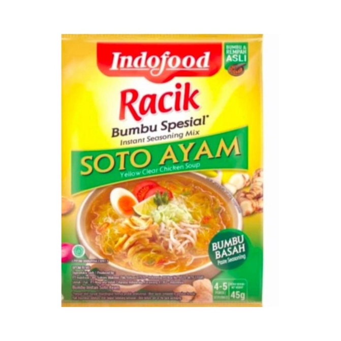

Indofood Bumbu Spesial Racik Soto Ayam 45 gr