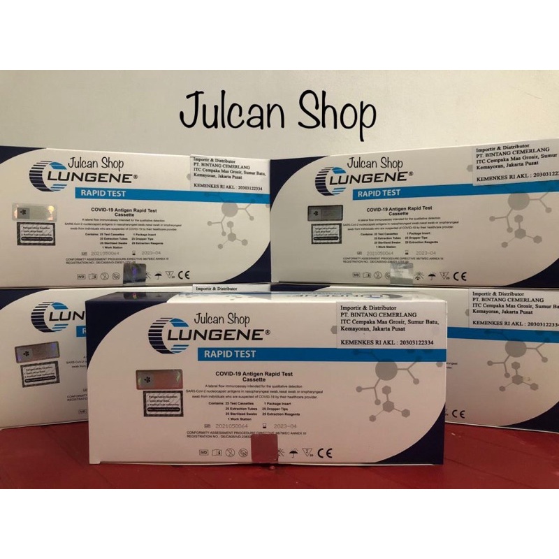 Lungene Biru (Rapid Test Swab Antigen)