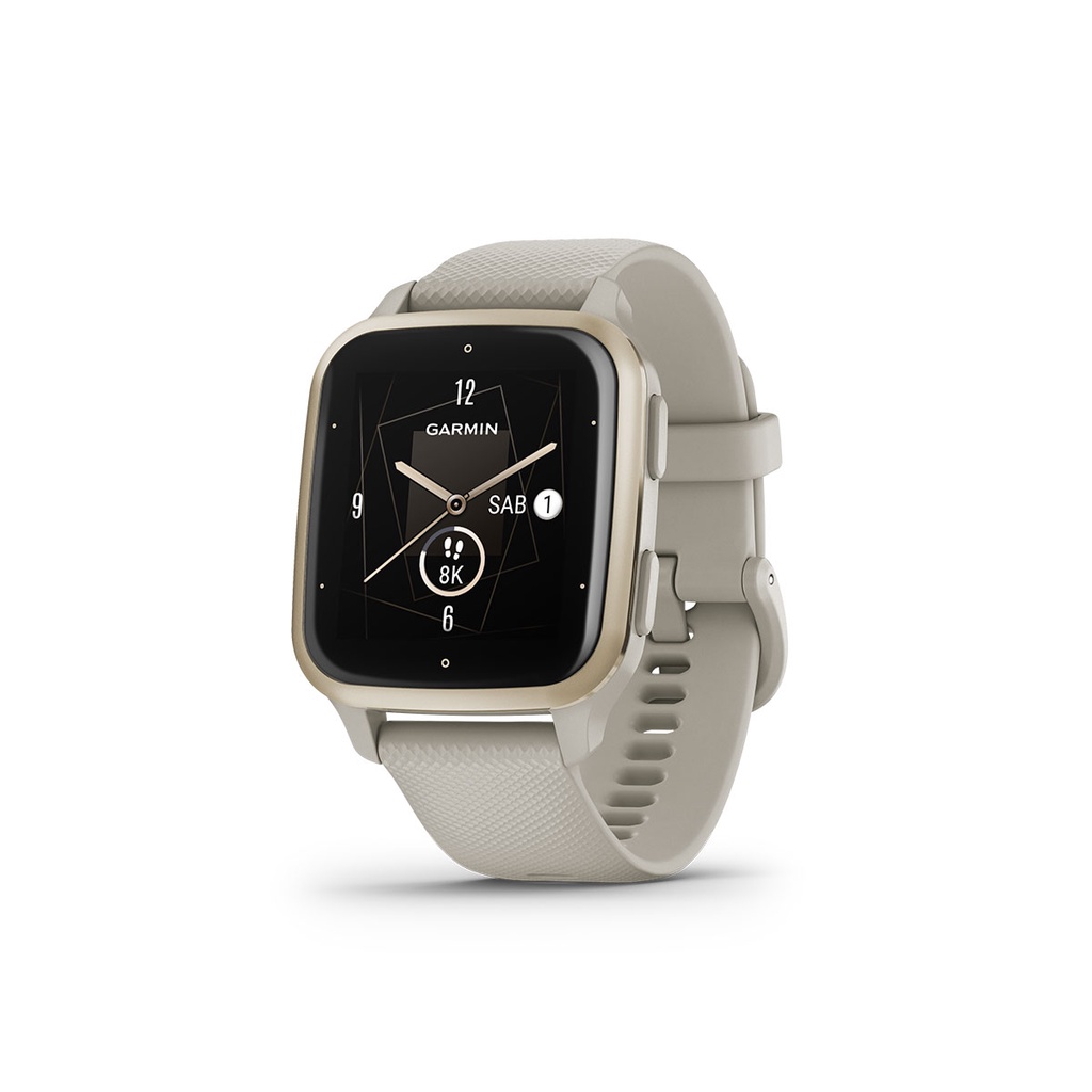 Garmin Venu Sq 2 Music - French Gray/Cream Gold