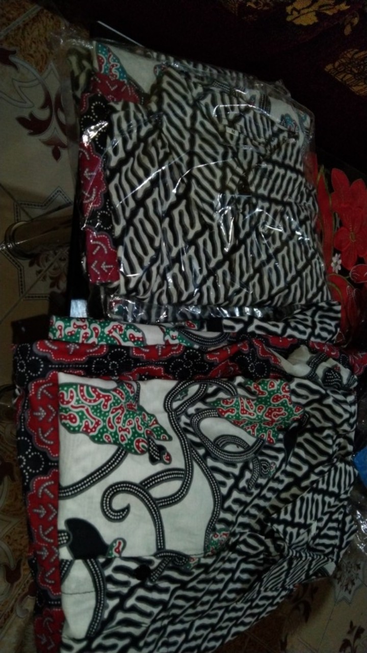 Batik Couple Keluarga Sania Ruffle Ori Ndoro Jowi Dnt Morena