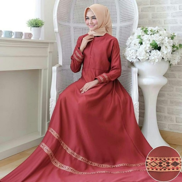 Ready 5 warna FC- MARLINA MAXI (REAL PIC) / gamis wanita murah