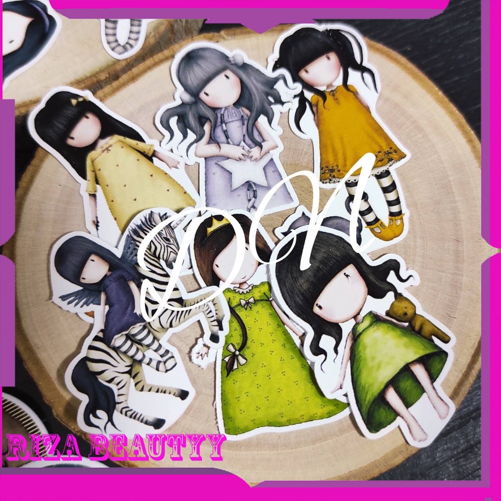 

23pcs Stiker Kertas Boneka Gorjuss Sticker Kertas Glossy Gambar Boneka Gorjuss