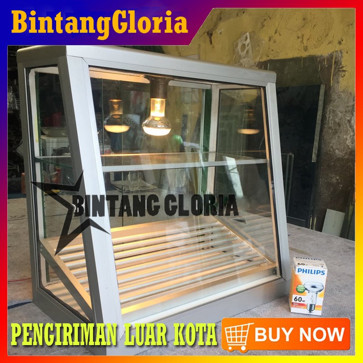 ETALASE AYAM GORENG KENTANG GORENG WARMER BOX FRIED CHICKEN Luar Kota